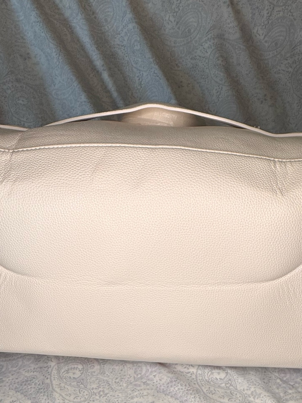 Strawberry Shortcake Pebbled Faux Leather Embroidered Red & Cream Large Duffle - Picture 12 of 14
